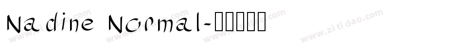 Nadine Normal字体转换